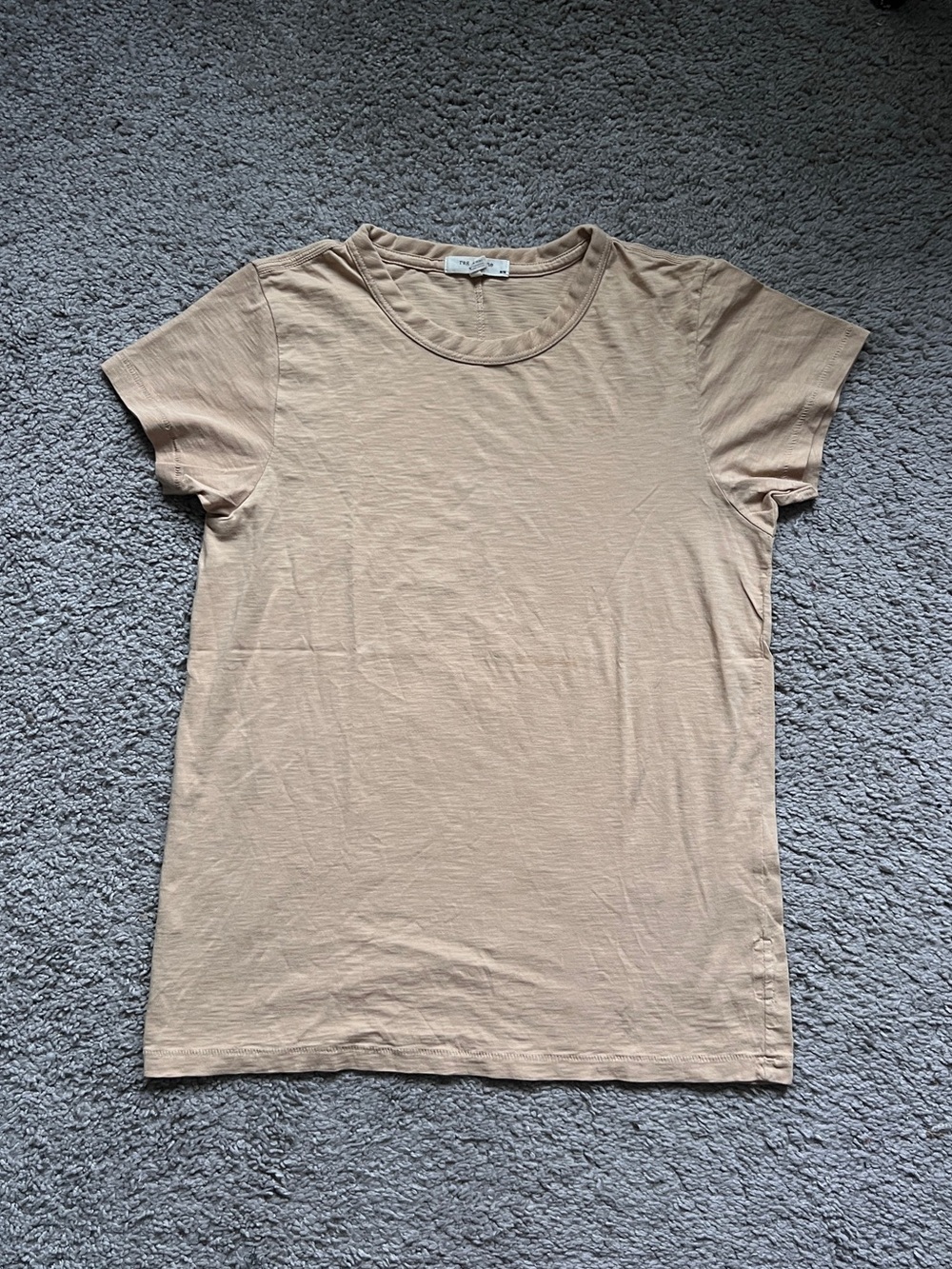 $98 rag & bone Khaki Beige The Slub Tee Shirt size Medium/6-8